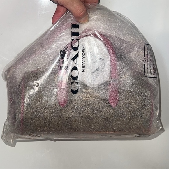 Coach Handbags - NWT COACH Lacey Crossbody CB874 In Signature Canvas Khaki/Cerise AUTHENTIC